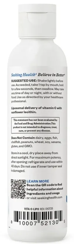 Вітамін С ліпосомальний Seeking Health Liposomal Vitamin C 1000 мг, 150 мл