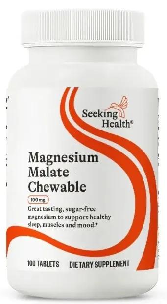 Магній малат Seeking Health Magnesium Malate 100 мг, 100 жувальних таблеток
