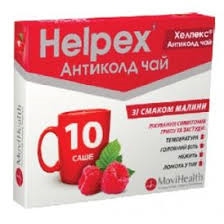 Хелпекс антиколд чай порошок д/ор. р-ра со вкус. малин. по 4 г №10 в саше