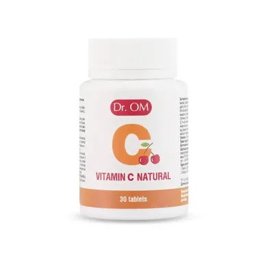 Вітамін С натуральний Dr. OM Vitamin C natural 360 мг таблетки №30