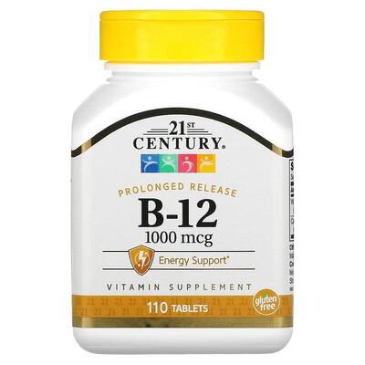Вітамін B-12 21st Century Vitamin B-12 1000 мкг, 110 таблеток