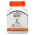 Вітамін C 21st Century Vitamin C 500 мг з апельсиновим смаком, 110 таблеток