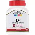 Вітамін Д3 21st Century Vitamin D3 5000 МО, 110 таблеток