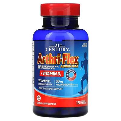 Комплекс Артрі-флекс Плюс з вітаміном Д 21st Century Arthri-Flex Advantage, 120 таблеток
