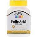 Фолієва кислота з кальцієм 21st Century Folic Acid 800 мг, 180 таблеток
