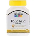 Фолієва кислота з кальцієм 21st Century Folic Acid 800 мг, 180 таблеток