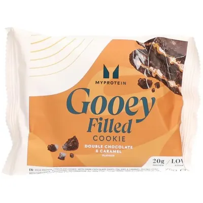 Печиво протеїнове MyProtein Gooey Filled Cookie подвійний шоколад та карамель, 75 г