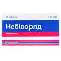 Небіворлд таблетки по 5 мг №28 (14х2)
