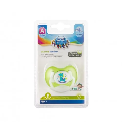 Пустушка силіконова Canpol Babies Toys симетрична 23/291, 0-6 місяців, 1 шт