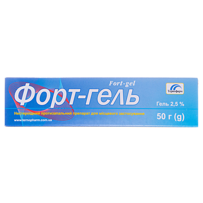 Форт-гель гель 2.5 % по 50 г в тубах