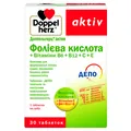 Доппельгерц актив Фолієва кислота + Вітаміни В6+В12+С+Е таблетки №30 (10х3)