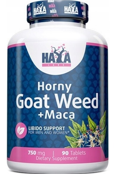 Роговый козлятник + Мака Haya Labs Horny Goat Weed + Maca таблетки по 750 мг №90