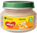 Пюре м'ясне Milupa Кролик для дітей з 6 місяців, 80 г