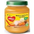 Пюре мясо-овощное Milupa Морковь с картофелем и кроликом для детей с 6 месяцев, 125 г