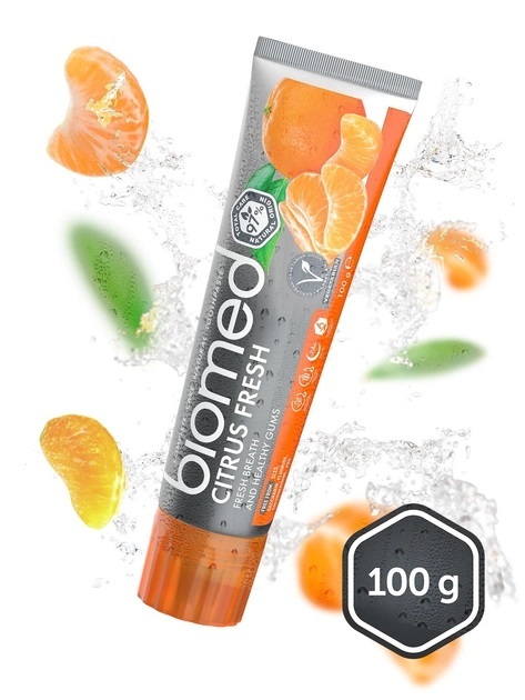 Зубная паста Biomed Citrus Fresh свежее дыхание и забота о деснах, 100 г