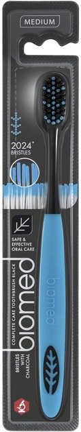 Зубная щетка Biomed Black Medium комплексная средней жесткости, 1 шт