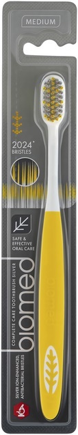 Зубна щітка Biomed Silver Medium комплексна середньої жорсткості, 1 шт