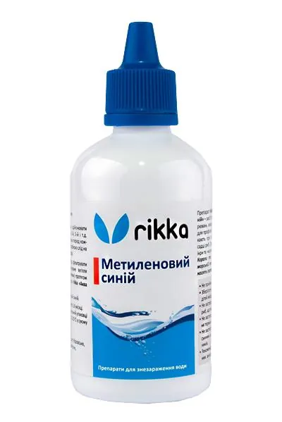 Аква Метилен Rikka Метиленовий синій для акваріумів, 100 мл на 1000 л