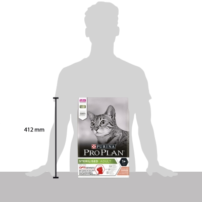 Корм сухой для стерилизованных котов Purina Pro Plan с лососем, 3 кг
