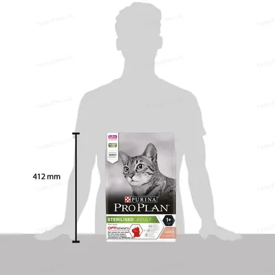 Корм сухий для стерилізованих котів Purina Pro Plan з лососем, 3 кг