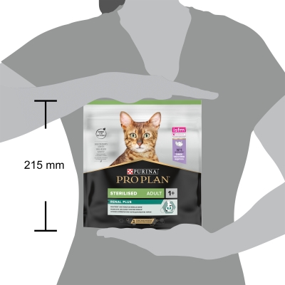 Корм сухой для стерилизованных кошек и котов Purina Pro Plan Sterilised Adult 1+ Cat Turkey с индейкой, 400 г
