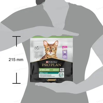 Корм сухий для стерилізованих кішок і котів Purina Pro Plan Sterilised Adult 1+ Cat Turkey з індичкою, 400 г