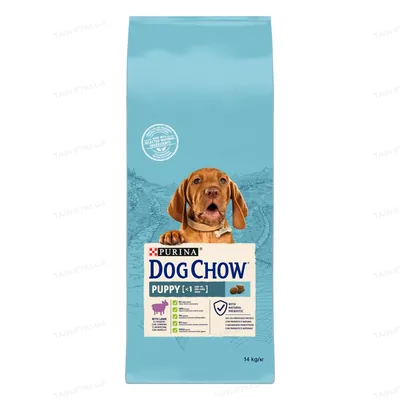 Корм сухий для цуценят Purina Dog Chow Puppy Lamb зі смаком ягняти, 14 кг