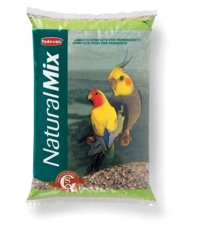 Корм для середніх папуг Padovan NaturalMix parrocche, 4,5 кг