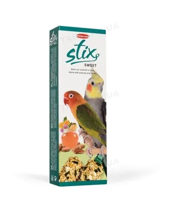 Корм для середніх папуг Padovan Stix Sweet Parrocchetti (PP00535), 100 г