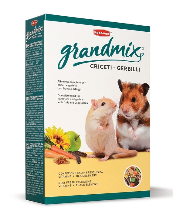 Корм основной комплексный Padovan GrandMix Criceti для хомяков, мышей и песчанок, 1000 г