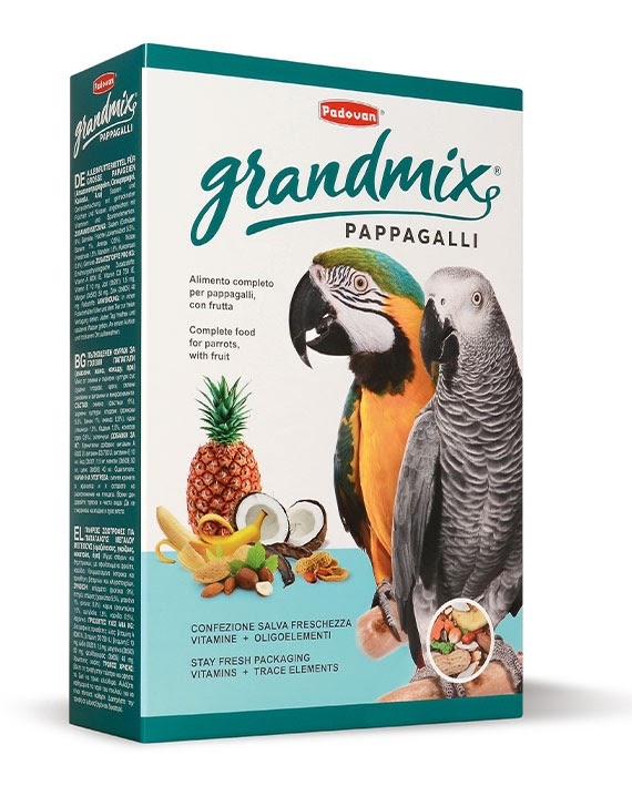 Корм повсякденний для великих папуг Padovan GrandMix Pappagalli, 600 г
