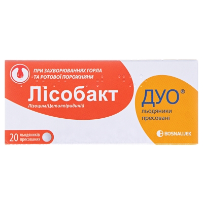 Лісобакт дуо льодяники прес. №20 (10х2)