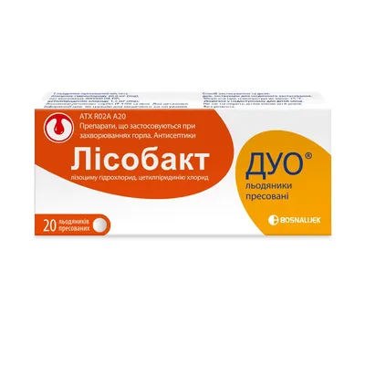 Лісобакт дуо льодяники прес. №20 (10х2)