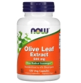 Экстракт листьев оливы NOW Olive Leaf Extract 500 мг, 120 вегетарианских капсул