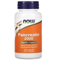 Панкреатин 2000 NOW Pancreatin 200 мг, 100 капсул