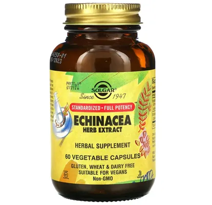 Ехінацеї екстракт Solgar Echinacea Herb Extract вег. капсули №60