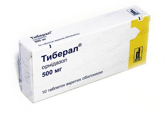 Тиберал таблетки, п/плен. обол. по 500 мг №10