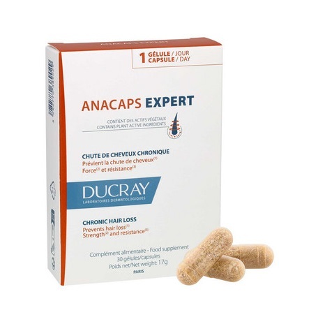 Дієтична добавка Ducray Anacaps Expert Chronic Hair Loss проти хронічного випадання волосся, 30 капсул