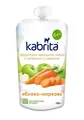 Пюре фруктово-овочеве Kabrita с козячими вершками, яблуко-морква, 100 г