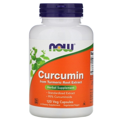 Куркумин NOW Curcumin extract 95% 665 мг веганские капсулы №120