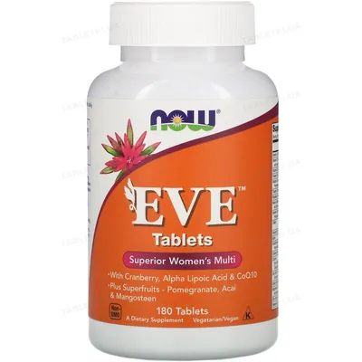 Мультивітаміни для жінок NOW EVE Women's Multi таблетки №180