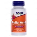 Фолієва кислота NOW Folic Acid 800 мкг with Vitamin B-12 таблетки №250
