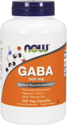 Аминокислота NOW GABA 500 мг веганские капсулы №200