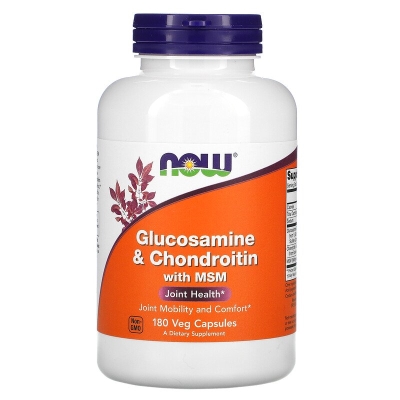 Хондропротектор NOW Glucosamine & Chondroitin & MSM капсулы №180