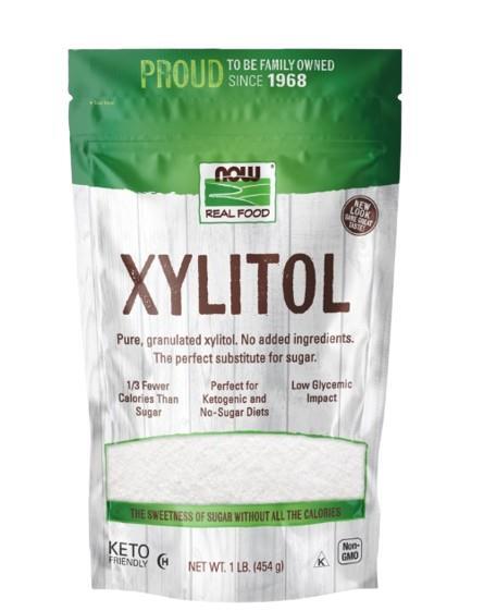 Ксилит NOW Real Food Xylitol натуральный подсластитель, 454 г