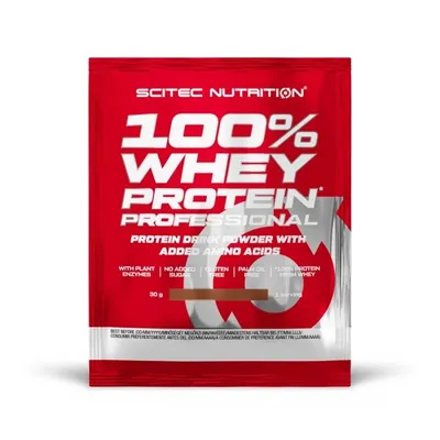Протеїн сироватковий змішаний Scitec Nutrition 100% Whey Protein Professional білий шоколад, 30 г