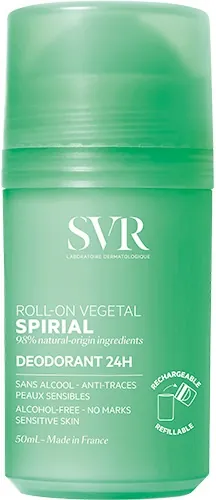 Дезодорант-антиперспірант кульковий SVR Spirial Vegetal 24h, 50 мл