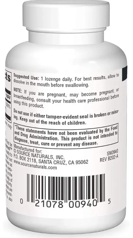 Ніацин (В3) Source Naturals No-Flush Niacin 500 мг, 60 таблеток