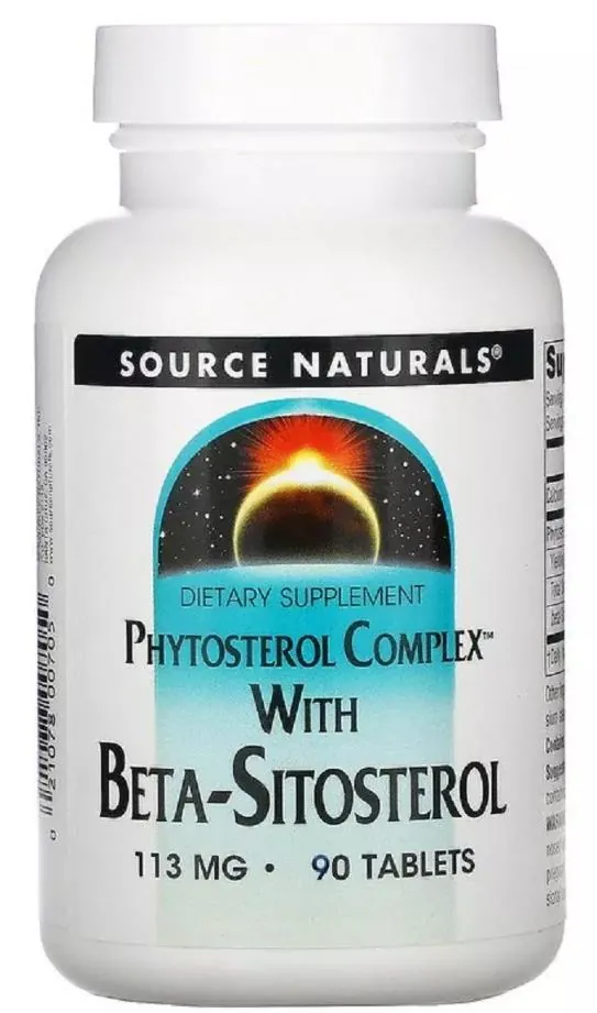 Бета ситостерол комплекс Source Naturals Beta Sitosterol 113 мг, 90 таблеток