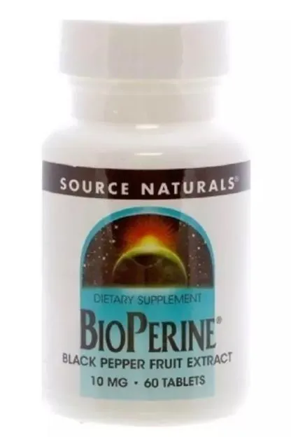 Біоперін Source Naturals Bioperine 10 мг, 60 таблеток